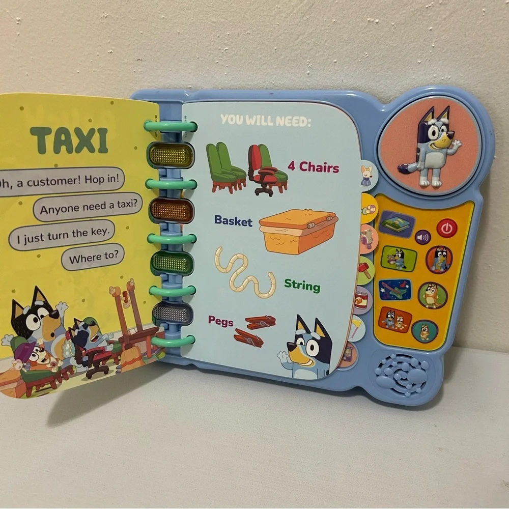 VTech Bluey’s Book of Games - Blue Interactive Learning Toy